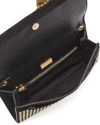 Tom Ford Alix Small Studded Zip Padlock Crossbody Bag Black