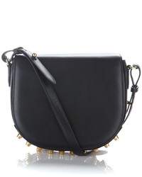 Alexander Wang Black Leather Studded Lia Bag