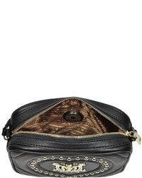 Love Moschino Black Quilted Heart Eco Leather Crossbody Bag