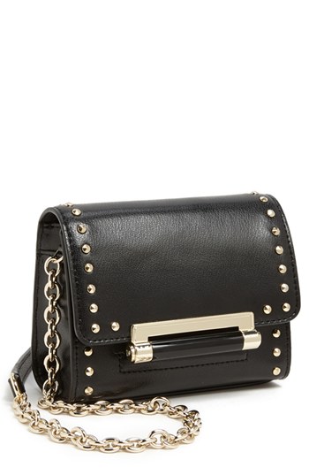 Diane von Furstenberg Highline Micro Mini Studded Crossbody Bag Black ...
