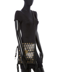 Marc Jacobs Surfer Studded Leather Crossbody