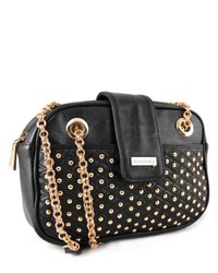 Miadora Handbags Collection Miadora Juliana Black Studded Shoulder Bag
