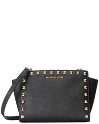 Women's Black and Gold Crossbody Bags by MICHAEL Michael Kors | Lookastic