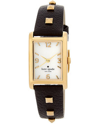 Kate Spade New York Cooper Pyramid Stud Leather Strap Watch