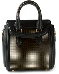 Black and Gold Studded Tote Bag