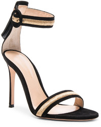 Gianvito Rossi Suede Ankle Strap Heels