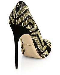 Brian Atwood Alis Studded Suede Pumps