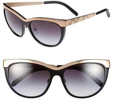 burberry 57mm cat eye sunglasses