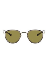 Eyevan 7285 Black And Gold 717w Sunglasses