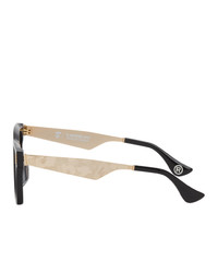 BAPE Black And Gold Bs13011 Sunglasses