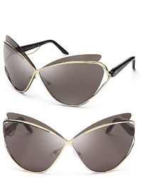 Christian Dior Dior Audacieuse Metal Cat Eye Sunglasses