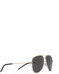 Saint Laurent Classic 11 Metal Aviator Sunglasses