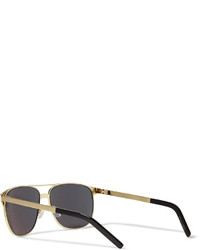 Saint Laurent Classic 13 Square Frame Metal Sunglasses