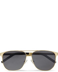 Saint Laurent Classic 13 Square Frame Metal Sunglasses