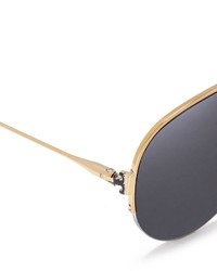 Tory Burch Classic Opaque Tip Aviator Sunglasses