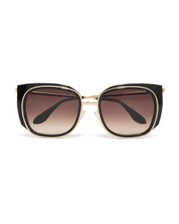 Thierry Lasry Everlasty Square Frame Acetate And Gold Tone Sunglasses