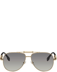 Versace Gold Medusa Polis Sunglasses