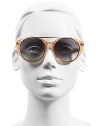 Tom Ford Joan 52mm Round Sunglasses Havana Gold Gradient Green