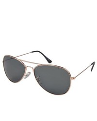 Journee Collection Fashion Aviator Sunglasses Silver Or Gold
