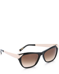 Cat Eye Kate Young For Tura Side Metal Sunglasses