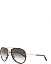 Dita Mach Two Polarized Sunglasses In Matte Black Gold