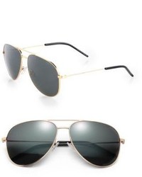 Saint Laurent Metal Aviator Sunglasses