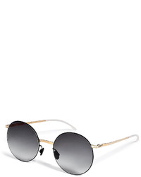 Mykita Stainless Steel Gradient Sunglasses In Goldblack