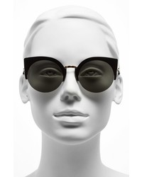 Super By Retrosuperfuture 52mm Lucia Sunglasses Black Gold