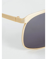 Topman Tmd Gold Navigator Sunglasses