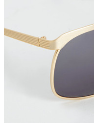 Topman Tmd Gold Navigator Sunglasses