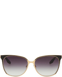Barton Perreira Universal Fit Edie Metalenamel Sunglasses Goldblack