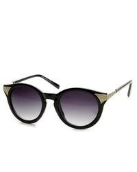 ZeroUV Fashion P3 Circle Round Cat Eye Sunglasses