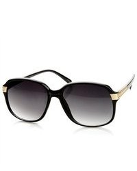 ZeroUV Ladies Fashion Mid Sized Square Frame Sunglasses