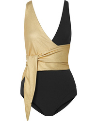 Black and Gold Swimsuit
