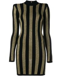 Balmain Striped Bodycon Dress