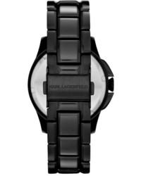 Karl Lagerfeld 7 Faceted Bezel Bracelet Watch 36mm