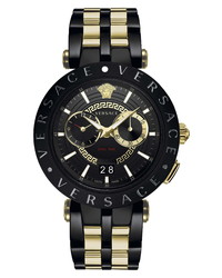 Versace V Race Dual Time Bracelet Watch