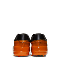 424 Black And Orange Dipped Sneakers