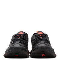 Reebok Classics Black And Orange Zig Kinetica 21 Sneakers