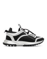 Givenchy Black And Silver Spectre Cage Runner Sneakers