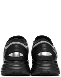 Salvatore Ferragamo Black Gancini Sneakers