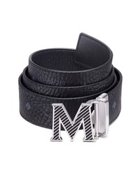 MCM Claus Reversible Leather Canvas Belt