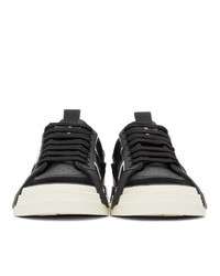 Dolce and Gabbana Black And White Custom 2zero Sneakers