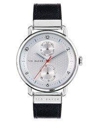 Ted Baker London Brixam Multifunction Leather Watch