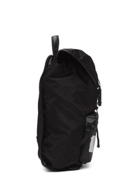 Givenchy Black And Silver Nylon Latex Band Backpack