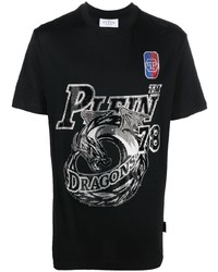 Philipp Plein Crystal Embellished Logo T Shirt
