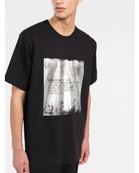 Helmut Lang Metallic Print T Shirt
