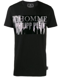 Philipp Plein Rhinestone Logo T Shirt