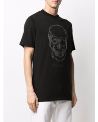 Philipp Plein Skull Print Cotton T Shirt