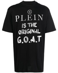 Philipp Plein Slogan Print Round Neck T Shirt